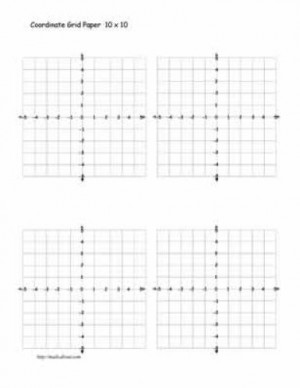 Coordinate Grid Graph Paper