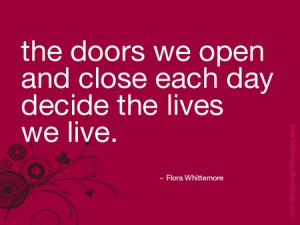 Life is the sum of all your choices.