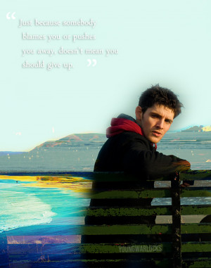 ... the way up because you’ll need them on the way down. ~ Colin Morgan