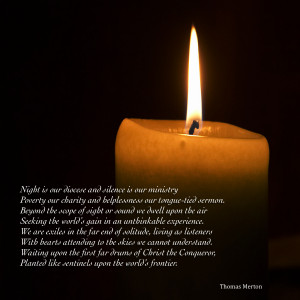 selection from a longer poem, the Roman Catholic monk Thomas Merton ...