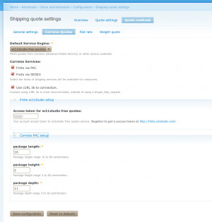 calculate the shipping quotes from Correios (Brazilian Postal Service ...