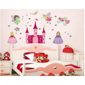 Pink Princess Castle and Angel