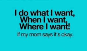 If my mom said it's ok