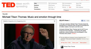 Great TED Talk: Michael Tilson Thomas: Music and emotion through time