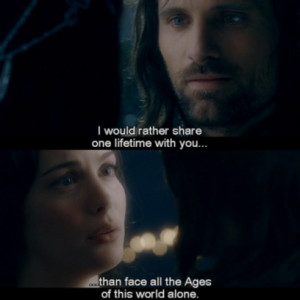 ... Scene With Arwen & Aragorn In Lord Of The Rings Fellowship Of The Ring
