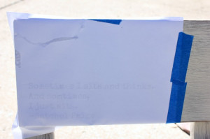 how to transfer a quote to wood