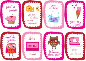 Peptogirl’s Cute Free Printable Valentines .