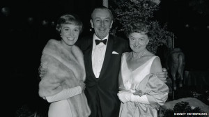 ... Walt Disney, and PL Travers at the Mary Poppins film premiere in 1964