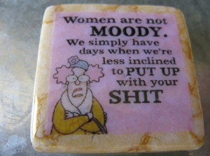 Funny Woman/Moody Woman Fridge Magnet/Kitchen Magnet by CCMDesigns, $4 ...