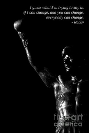 ... Adrian 2 Fine Art Print Motivational Poster with Rocky Balboa Quote #
