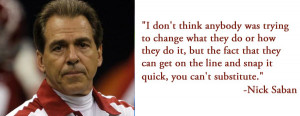 Nick Saban: “I had nothing to do with the idea of the 10-second rule ...