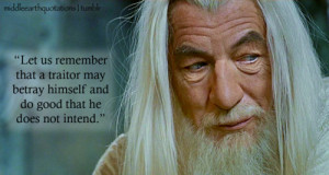 It can be so, sometimes. Good night!- Gandalf to Pippin about Gollum ...