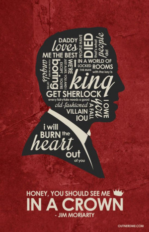BBC Sherlock Jim Moriarty Inspired Quote Poster by OutNerdMe
