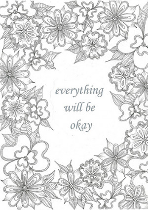 Adult Intricate Coloring Pages Quotes