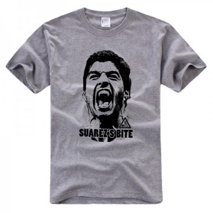 Luis Suarez Bite Funny logo t shirt tee