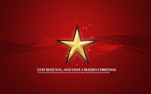 God Bless You Christmas Blessing Quote HD Photo