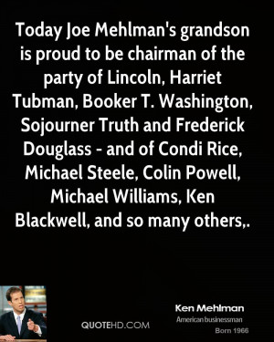 ... , Colin Powell, Michael Williams, Ken Blackwell, and so many others