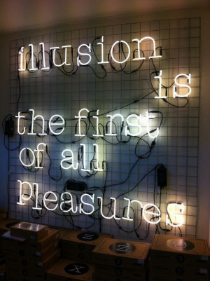 Neon “Illusion quote”