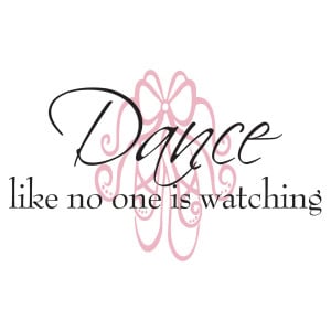 Ballet Dance Quotes Dance wall decal quote dance