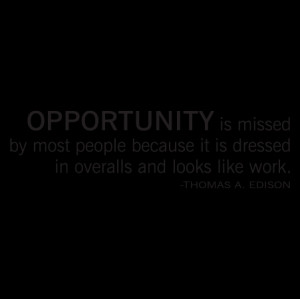 Opportunity Overalls Wall Quotes™ Decal