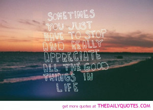 Appreciate Life Sayings