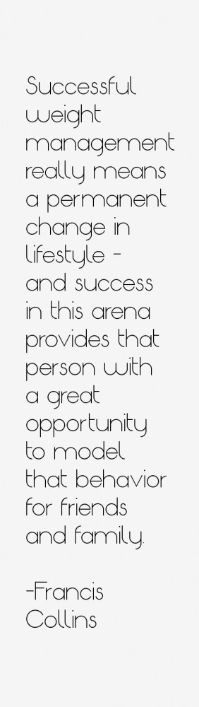 Successful weight management really means a permanent change in ...