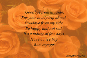 Bon Voyage Messages
