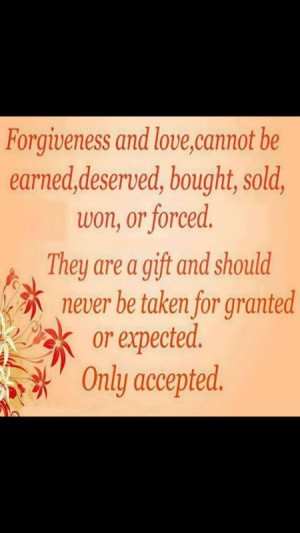 Forgiveness
