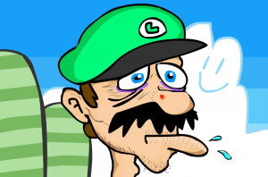 Luigi Funny Face Photo...