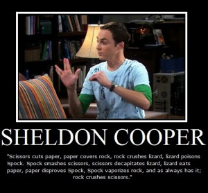 Hahaha, damnnn, everyone has to love sheldon, you just can't hate him ...
