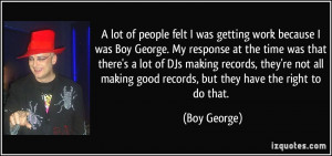 More Boy George Quotes