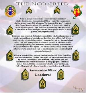 The NCO Creed :