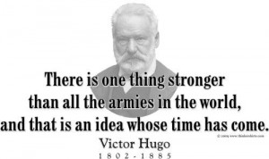 ThinkerShirts.com presents Victor Hugo and his famous quote 