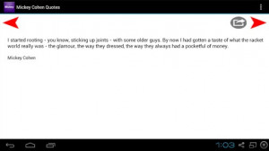 Mickey Cohen - Quotes screenshot for Android