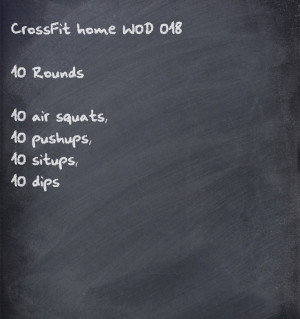 CrossFit home WOD. I like this for vacations Amrap Crossfit Squats ...