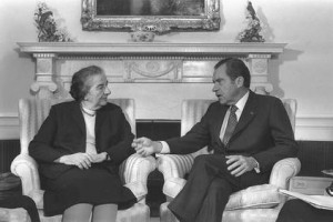 ... PM Golda Meir with President Nixon in the Oval Office (March 1, 1973