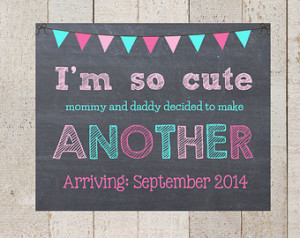 Pregnancy Announcement-I'm So C ute Mommy and Daddy decided to make ...