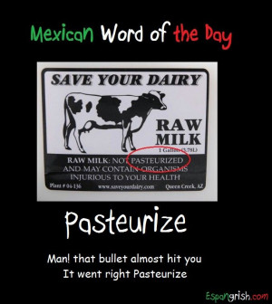 Mexican word of the day ~ Pasteurize