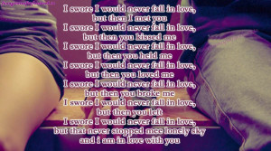 Love Poems If I could I would fall in love By funnystatusforfacebook ...