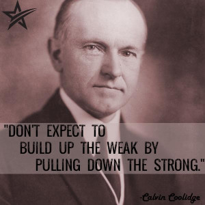Calvin Coolidge Quote on Taxing the Rich