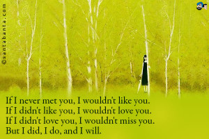 If I Never Met You Quotes
