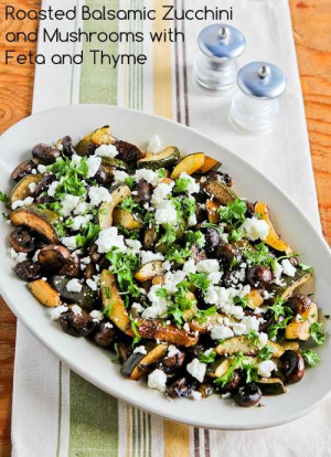 Roasted Balsamic Zucchini and Mushrooms Side Dishes, Kalyns Kitchen ...