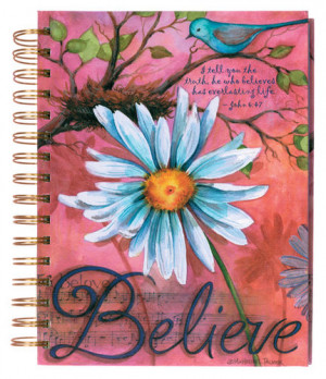 Believe Journal, Bible Verse Pages - Hardback