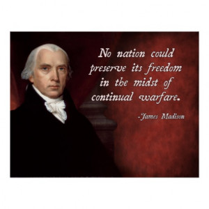James Madison Anti-War Poster