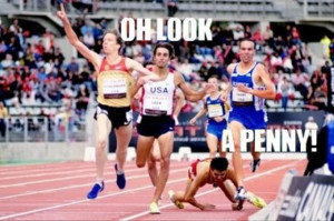 oh look a penny, track and field