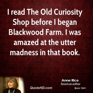 ... began Blackwood Farm. I was amazed at the utter madness in that book