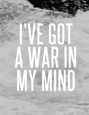 war in my mind.