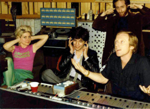 Blondie singer Debbie Harry and keyboard player Jimmy Destri in the ...