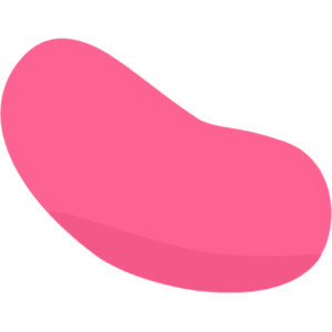 Pink Jelly Bean Clip Art Image