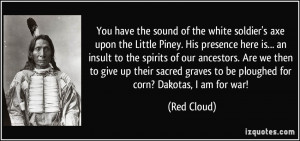 You have the sound of the white soldier's axe upon the Little Piney ...